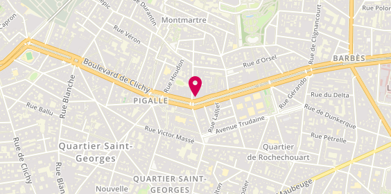 Plan de Cantine de la Cigale, 124 Blvd Marguerite de Rochechouart, 75018 Paris