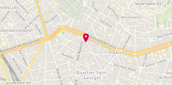 Plan de Le Dulcinéa, 41 Rue Pierre Fontaine, 75009 Paris