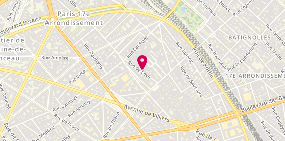 Plan de CIGACHIC, 76 rue de Lévis, 75017 Paris
