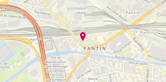 Plan de Vapin'shop Pantin, 2 Avenue Edouard Vaillant, 93500 Pantin