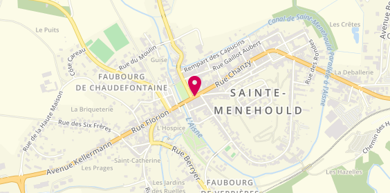 Plan de Maison de la Presse Maquin-Vigour, 8 place d'Austerlitz, 51800 Sainte-Menehould