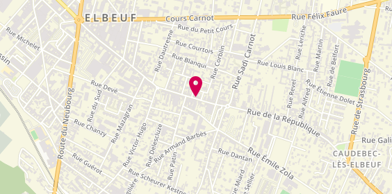 Plan de Flavor Vape, 168 Rue de la République, 76320 Caudebec-lès-Elbeuf