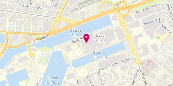 Plan de Le Petit Vapoteur Store, Centre Commercial Les Docks Vauban
70 Quai Frissard, 76600 Le Havre