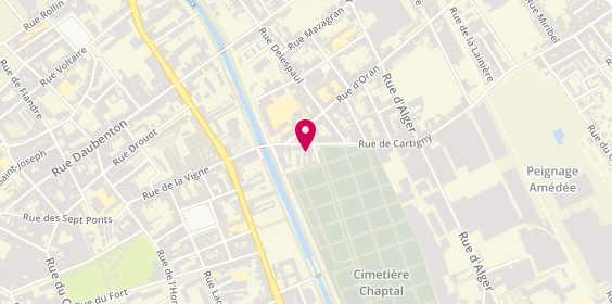 Plan de Çigköftem Roubaix, 38 Rue de Cartigny, 59100 Roubaix