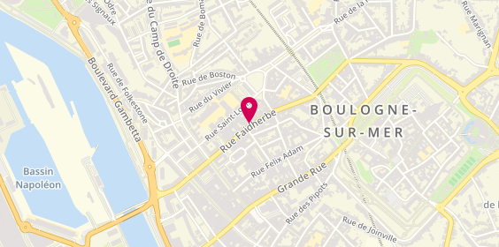 Plan de Smok'air Store, 95 Rue Faidherbe, 62200 Boulogne-sur-Mer